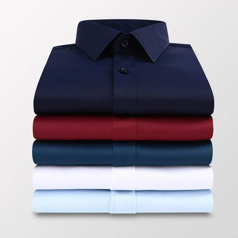 Men Formal Wear Pink - 2026 새로운 남성용 긴팔 셔츠 봄