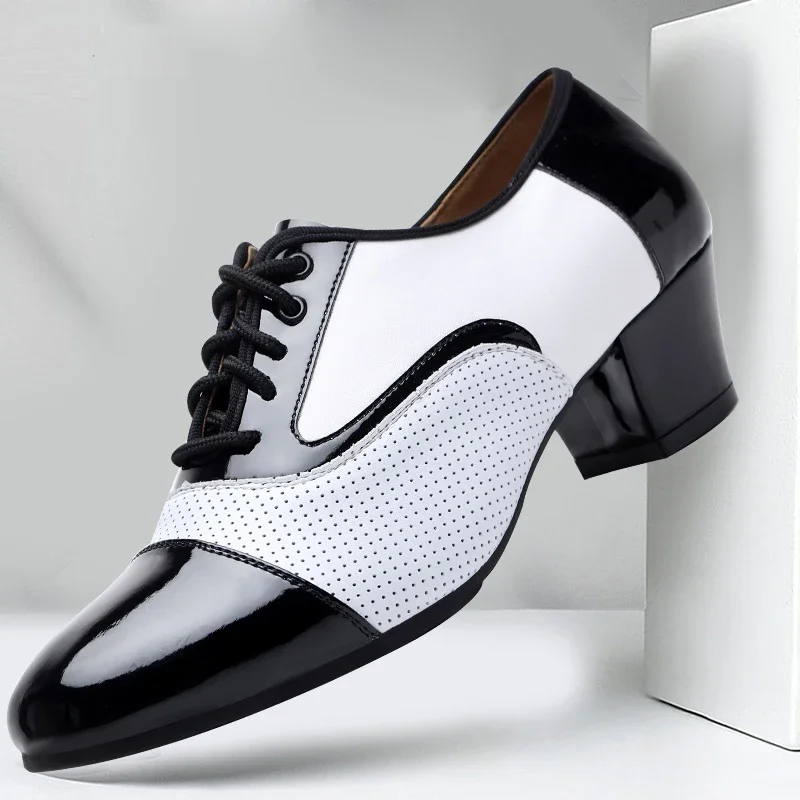 Men Formal Wear Shoes - 남성용 통기성 가죽 모던 댄스 슈즈,