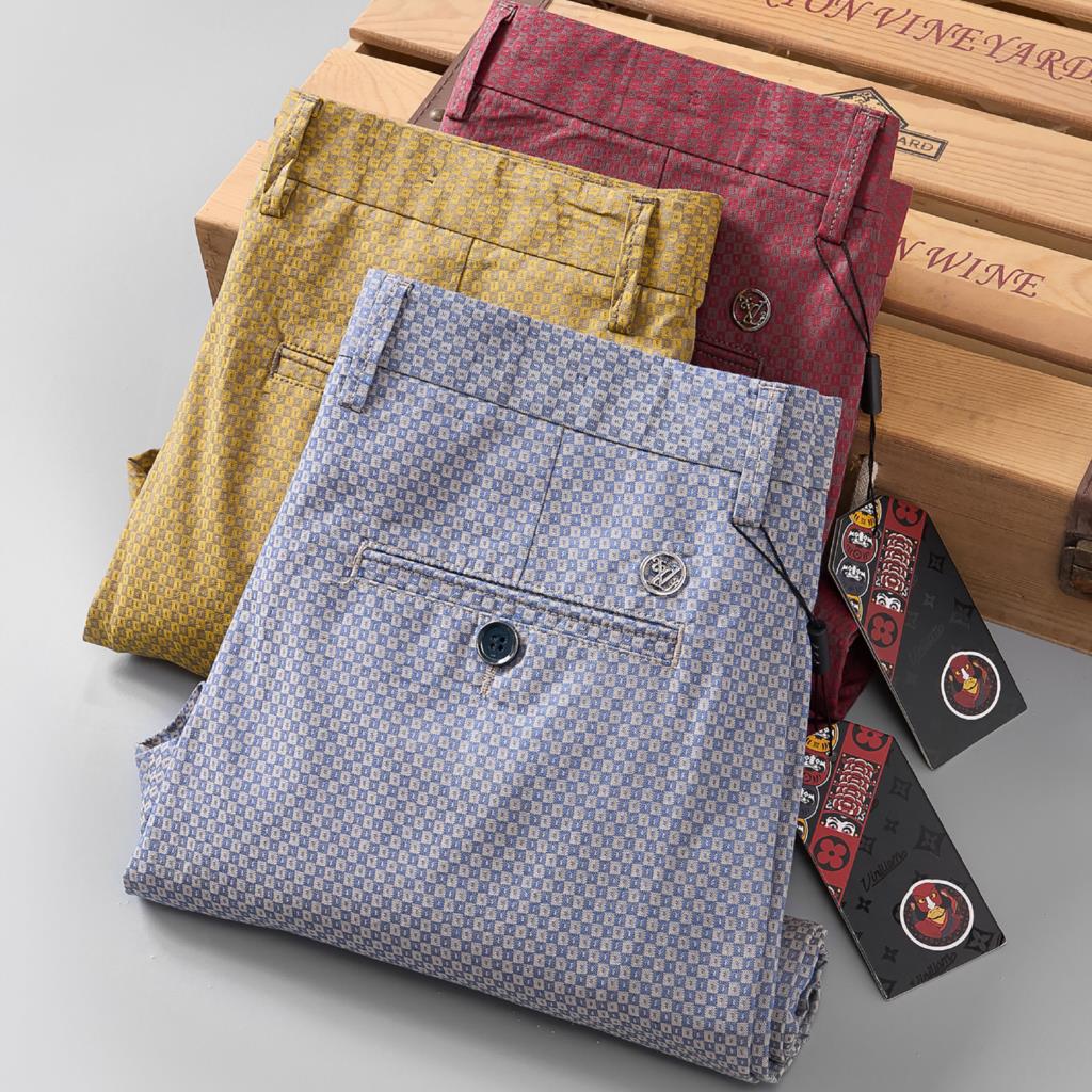 Men'S Used Formal Wear - 격자 무늬 캐주얼 바지, 남성 한국