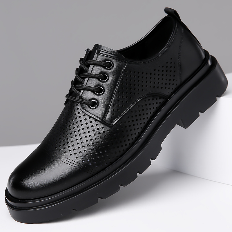 Formal Men Office Wear Sandals - 여름 신상 가죽 신발 남성 비즈니스