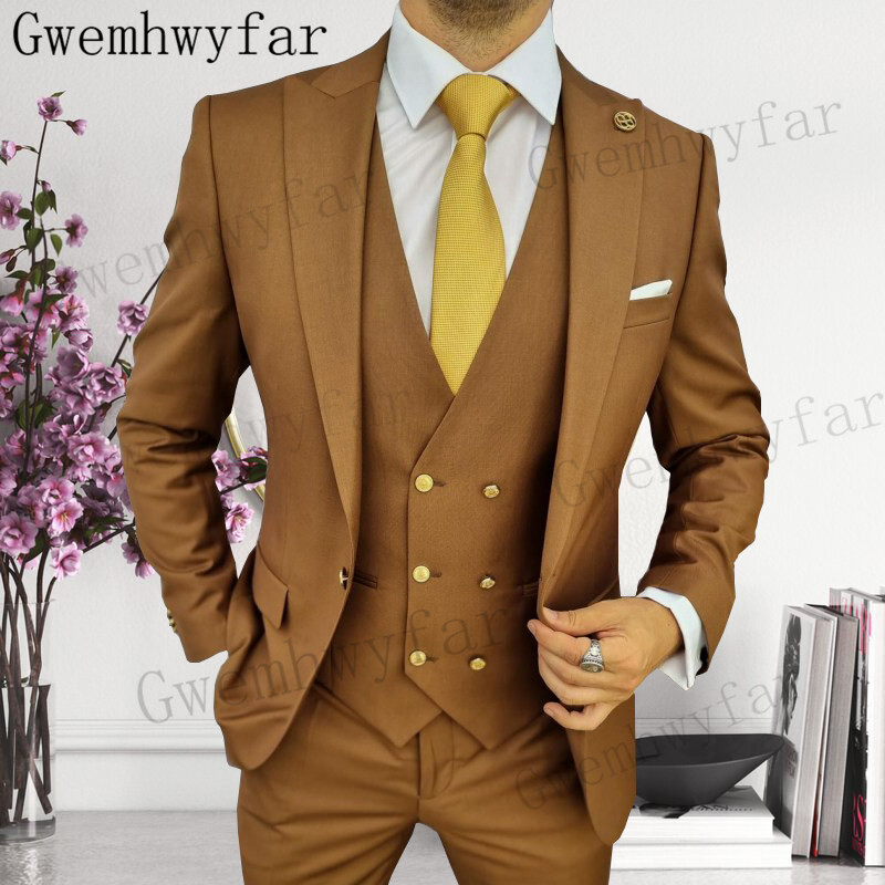 Gwenhwyfar 신랑 들러리 피크 라펠 턱시도 남성 - Formal Wear For Men In Wedding 리뷰 및 가격