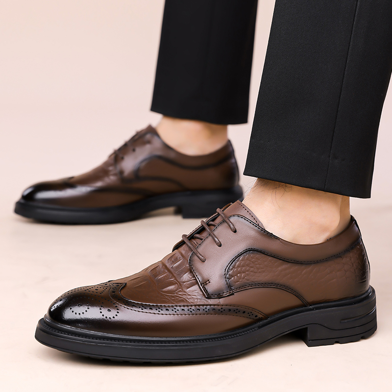 여름 신상 가죽 신발 남성 비즈니스 통풍구 부드러운 바 - Formal Men Office Wear Sandals 리뷰 및 가격