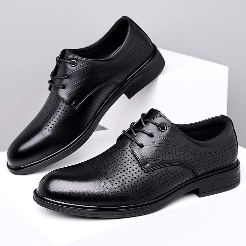여름 신상 가죽 신발 남성 비즈니스 통풍구 부드러운 바 - Formal Men Office Wear Sandals 리뷰 및 가격