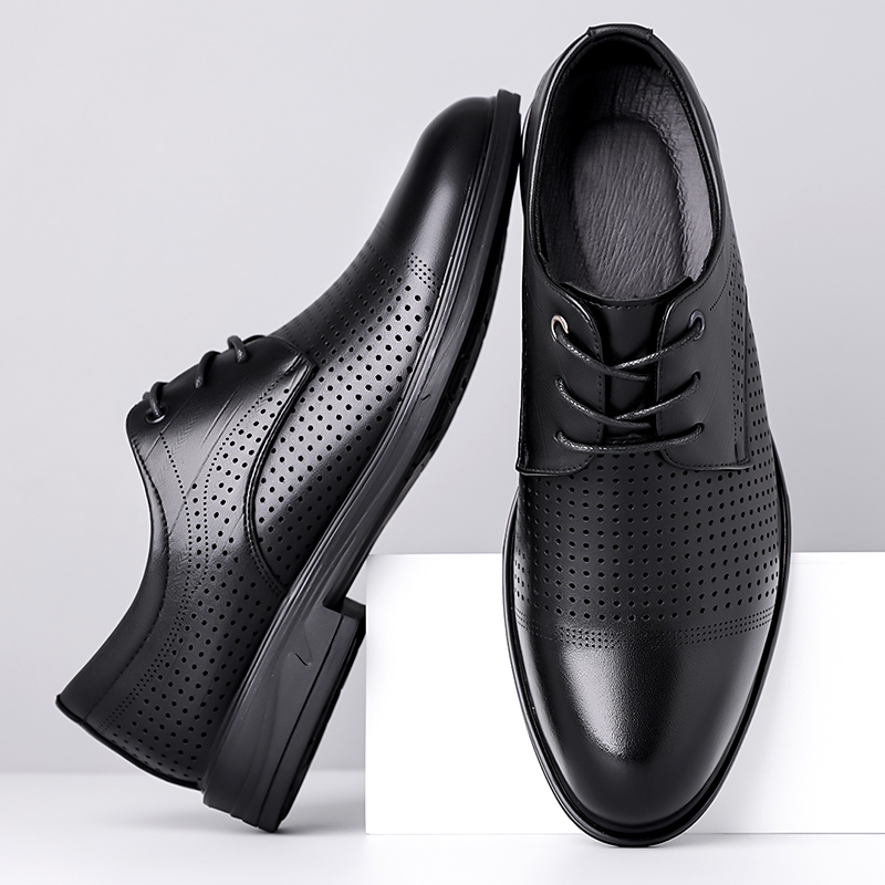 여름 신상 가죽 신발 남성 비즈니스 통풍구 부드러운 바 - Formal Men Office Wear Sandals 리뷰 및 가격