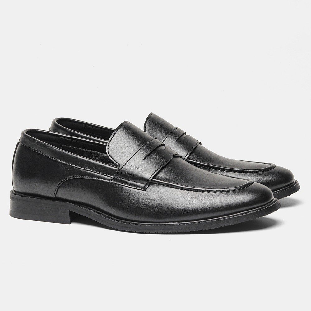 남성용 블랙 페니 로퍼 클래식 비즈니스 드레스 슈즈 슬 - Men Formal Wear Shoes 리뷰 및 가격
