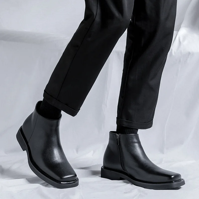 블랙 새로운 패션 남성 캐주얼 가죽 신발 가을 겨울 드 - Men Formal Wear Shoes 리뷰 및 가격