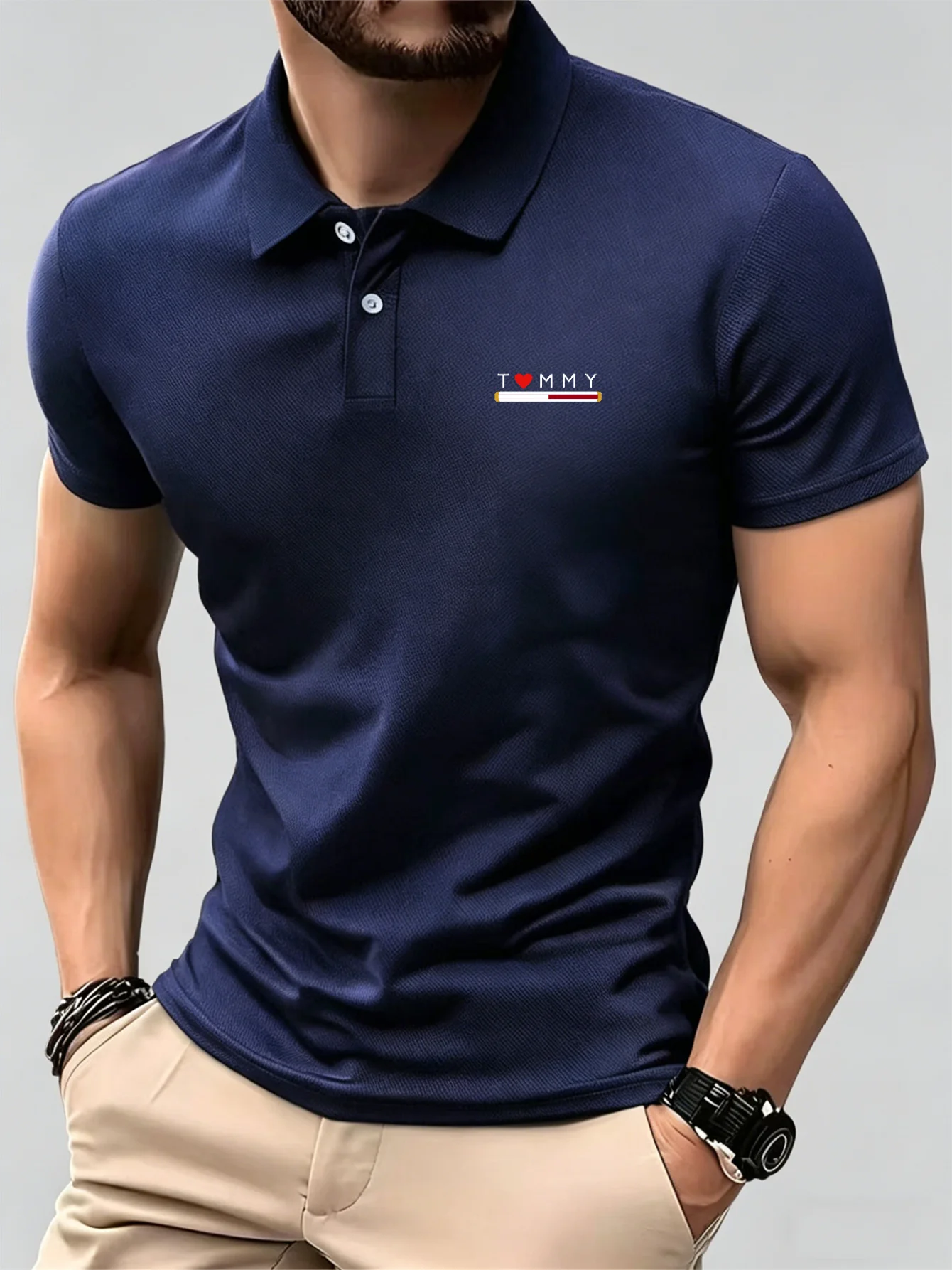 남성용 통기성 반팔 버튼다운 폴로 셔츠 캐주얼 데일리  - Men'S Used Formal Wear 리뷰 및 가격