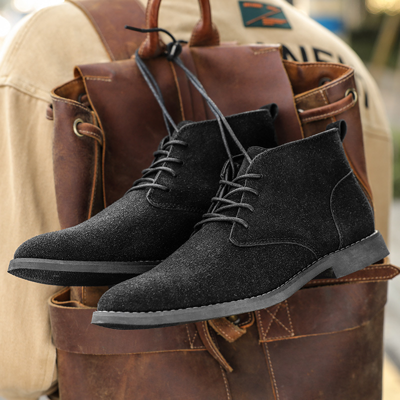 영국 스타일 브라운 첼시 부츠 남성용 하이탑 드레스 슈 - Men Formal Wear Shoes 리뷰 및 가격