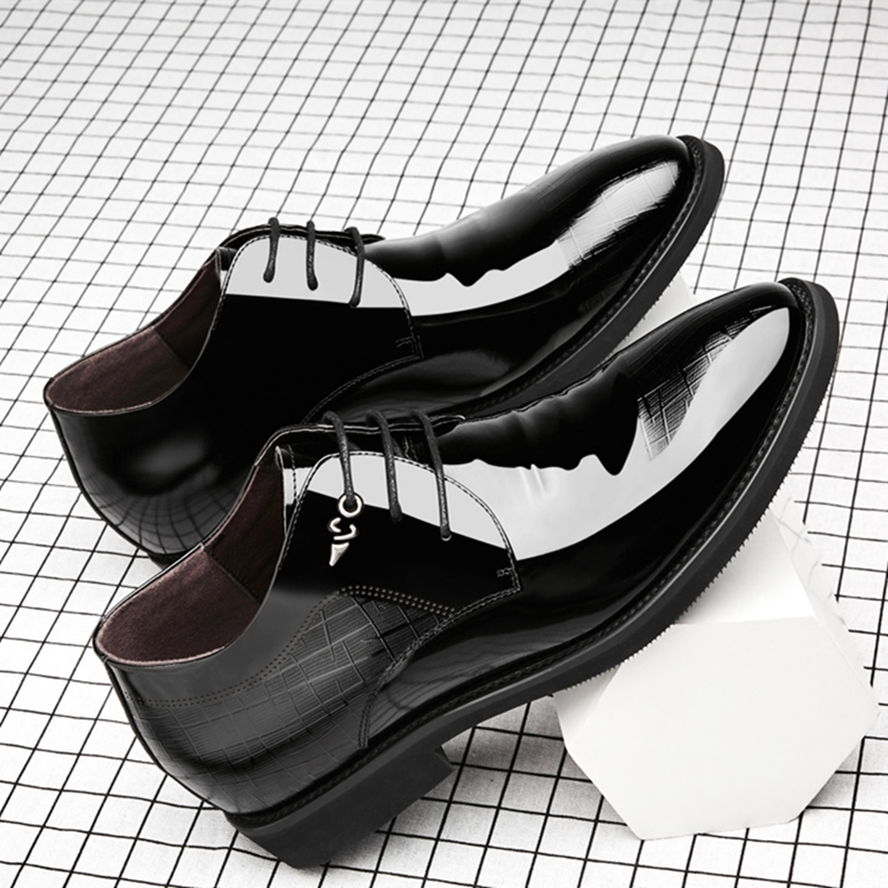 남성용 엘리베이터 슈즈, 특허 가죽, 정장 슈즈, 포인 - Men'S Used Formal Wear 리뷰 및 가격