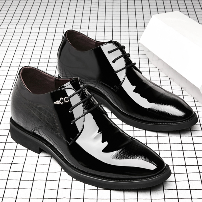 남성용 엘리베이터 슈즈, 특허 가죽, 정장 슈즈, 포인 - Men'S Used Formal Wear 리뷰 및 가격