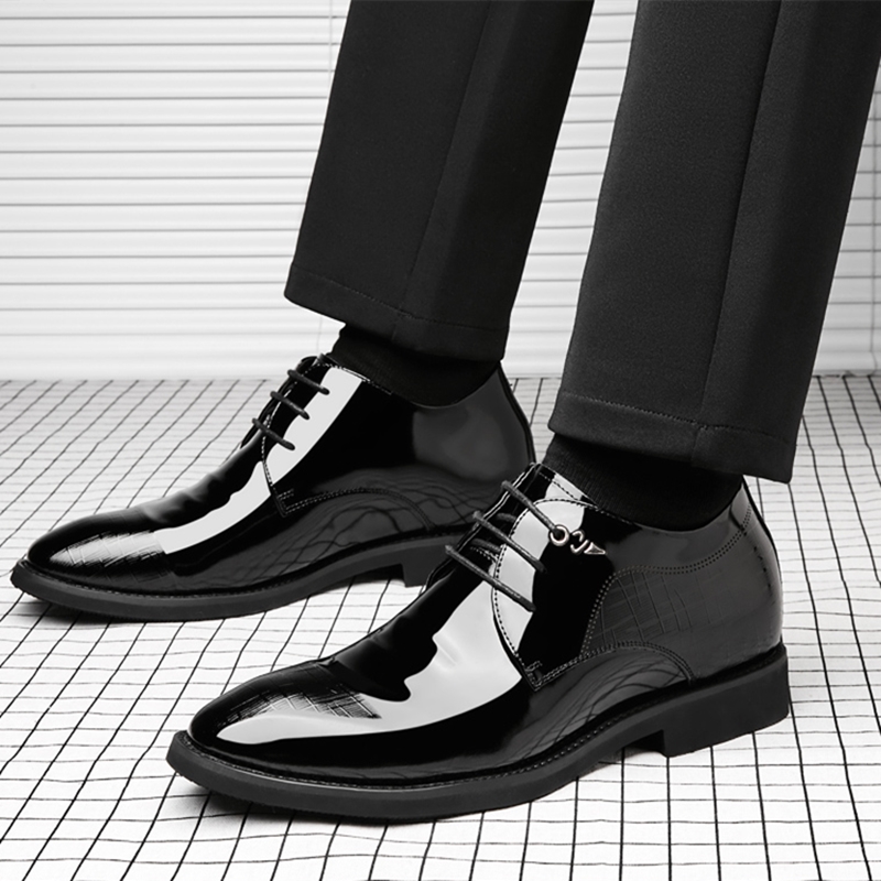남성용 엘리베이터 슈즈, 특허 가죽, 정장 슈즈, 포인 - Men'S Used Formal Wear 리뷰 및 가격