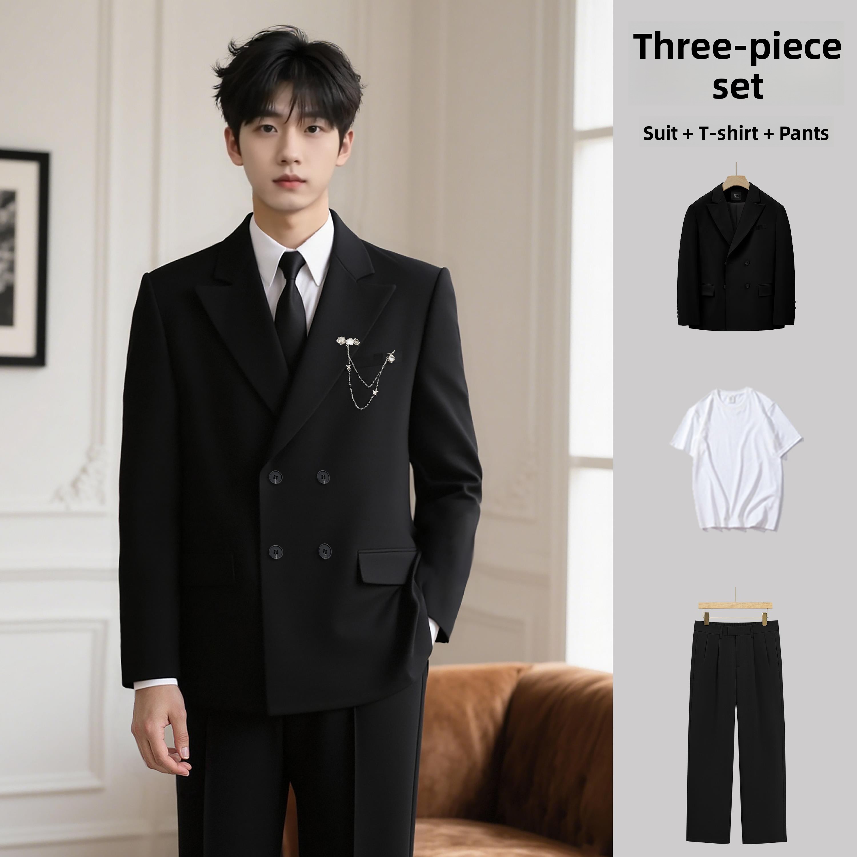 남성용 우아한 더블 버튼 수트 세트, 웨딩 및 약혼식  - Men'S Formal Wear For Engagement 리뷰 및 가격