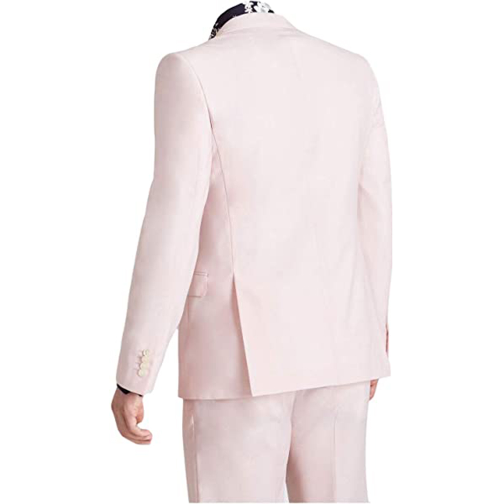 여름 핑크 슈트 신랑 의상 슬림핏 비즈니스 캐주얼 남성 - Men Formal Wear Pink 리뷰 및 가격