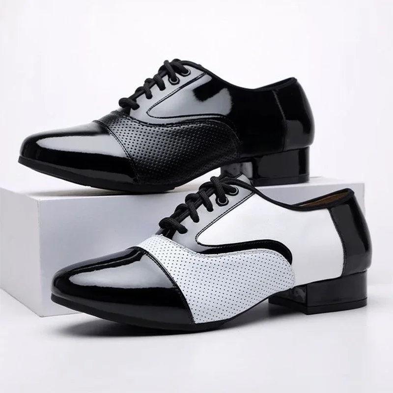 남성용 통기성 가죽 모던 댄스 슈즈, 부드러운 퍼포먼스 - Men Formal Wear Shoes 리뷰 및 가격