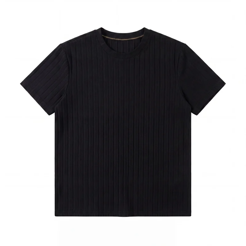 비즈니스 캐주얼 남성용 골지 티셔츠, 반팔, 부드러운  - Men'S Used Formal Wear 리뷰 및 가격