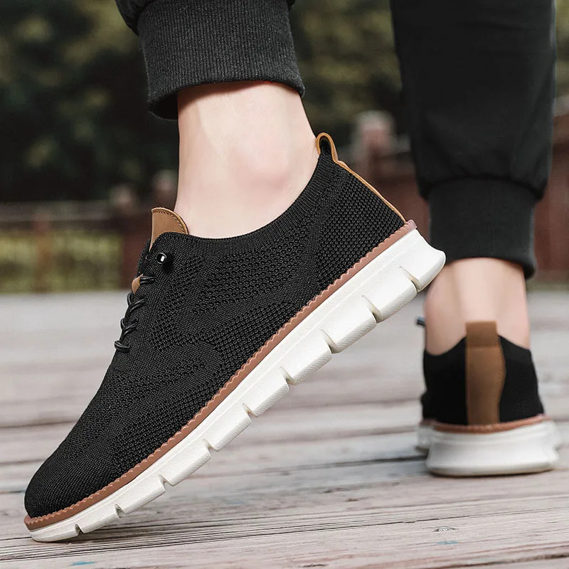 남성 캐주얼 신발 클래식 통기성 브로그 플랫 쿠셔닝 컬 - Men Formal Wear Shoes 리뷰 및 가격