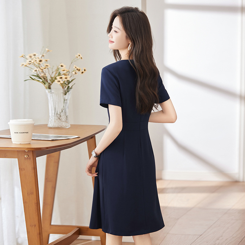 여름 신상 브이넥 드레스 미용사, 보석 가게 작업복,  - Dress Pant Flat Front 리뷰 및 가격