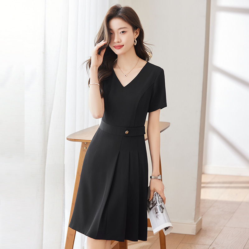 여름 신상 브이넥 드레스 미용사, 보석 가게 작업복,  - Dress Pant Flat Front 리뷰 및 가격