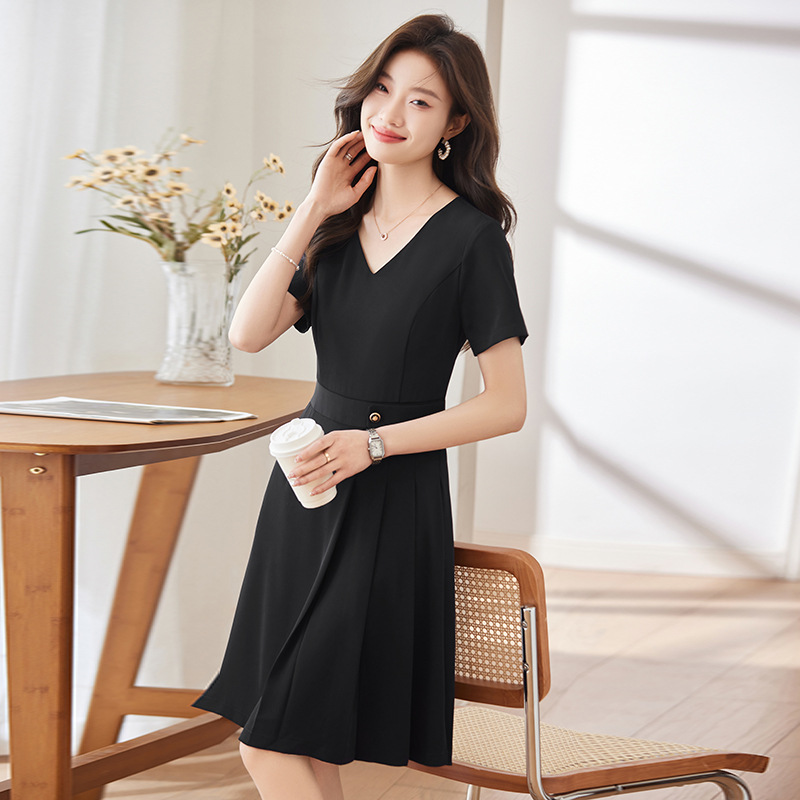 여름 신상 브이넥 드레스 미용사, 보석 가게 작업복,  - Dress Pant Flat Front 리뷰 및 가격