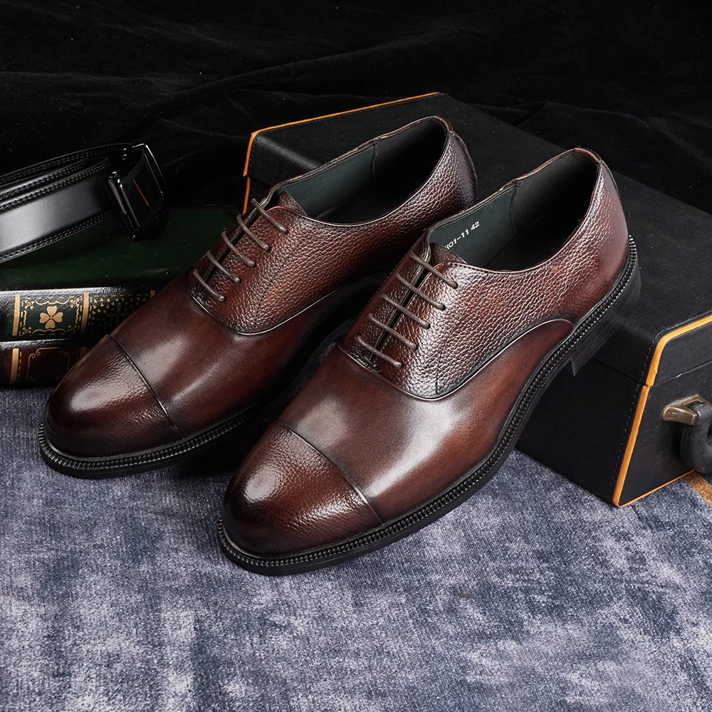 2025 남성 이탈리아 스타일 수제 정품 소가죽 옥스퍼 - Men'S Used Formal Wear 리뷰 및 가격