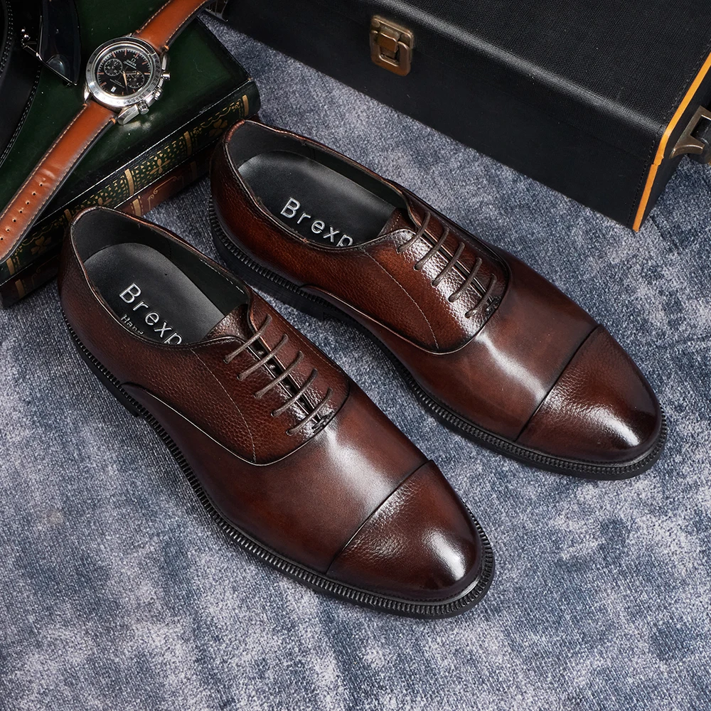 2025 남성 이탈리아 스타일 수제 정품 소가죽 옥스퍼 - Men'S Used Formal Wear 리뷰 및 가격