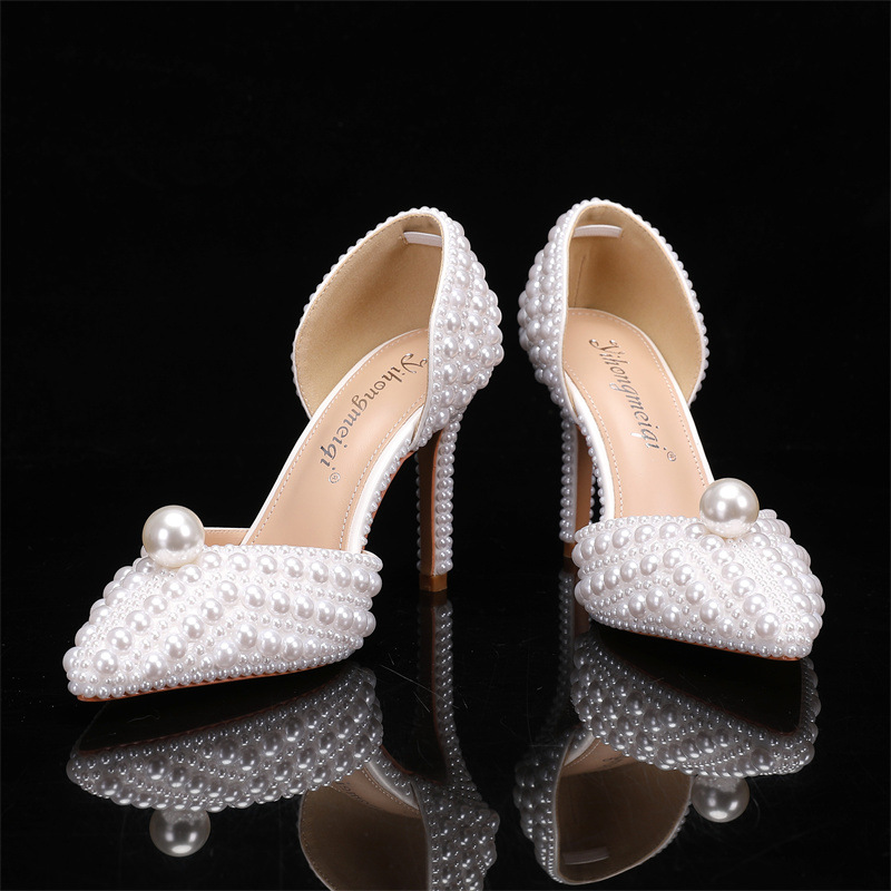여성용 가방 및 신발 세트 진주 웨딩 슈즈 여성용 화이 - Men Formal Wear Shoes 리뷰 및 가격