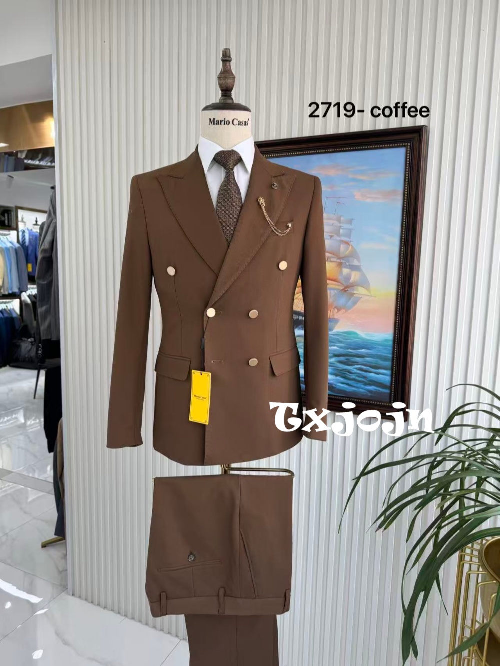 프리미엄 고급 남성 정장 2피스 약혼 파티복 더블 브레 - Men'S Formal Wear For Engagement 리뷰 및 가격