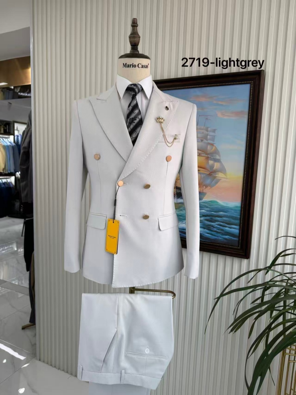 프리미엄 고급 남성 정장 2피스 약혼 파티복 더블 브레 - Men'S Formal Wear For Engagement 리뷰 및 가격