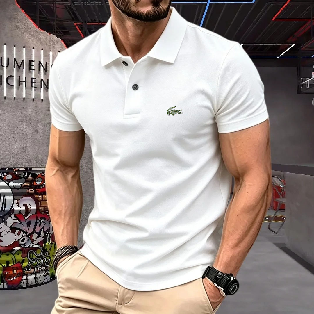 남성 반팔 폴로 셔츠 라펠 버튼 컬러 블록 패턴 프린팅 - Men'S Used Formal Wear 리뷰 및 가격