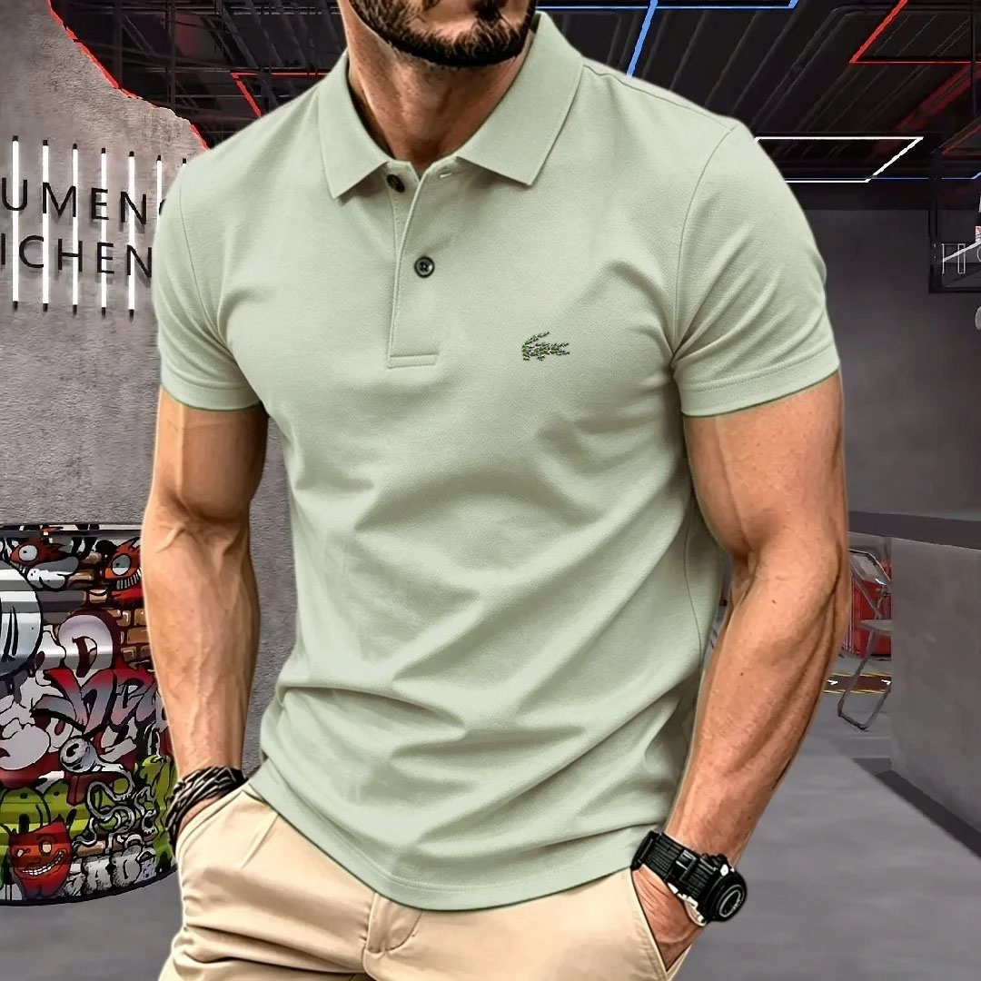 남성 반팔 폴로 셔츠 라펠 버튼 컬러 블록 패턴 프린팅 - Men'S Used Formal Wear 리뷰 및 가격