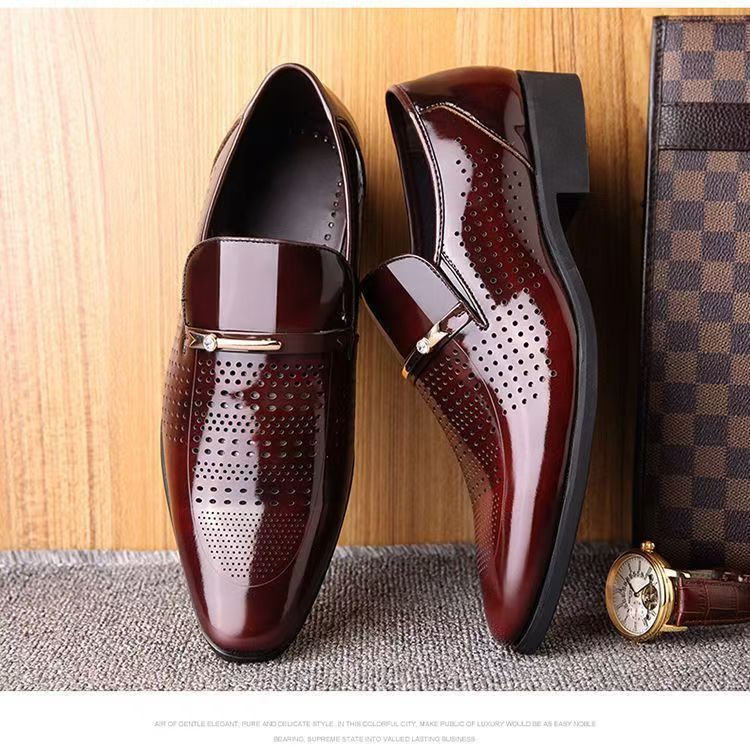 여름 신상 가죽 신발 남성 비즈니스 통풍구 부드러운 바 - Formal Men Office Wear Sandals 리뷰 및 가격