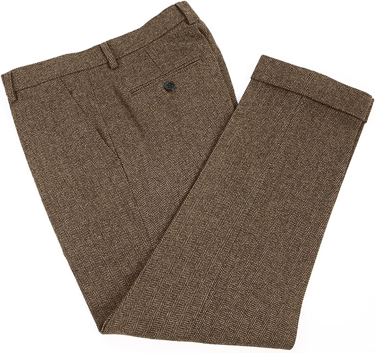 헤링본 트위드 드레스 팬츠 빈티지 플랫 프론트 레귤러  - Dress Pant Flat Front 리뷰 및 가격