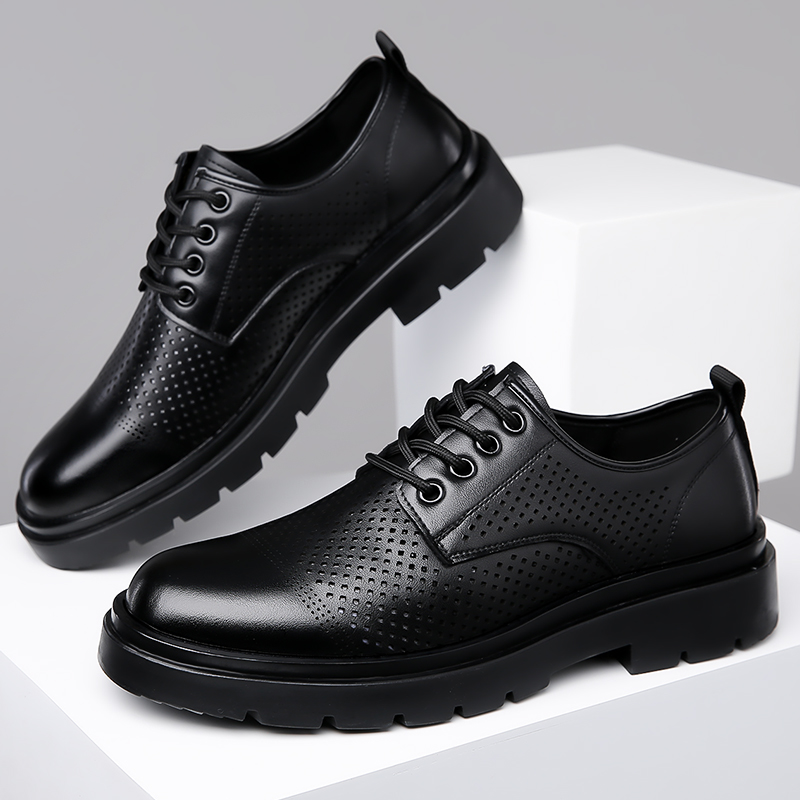 여름 신상 가죽 신발 남성 비즈니스 통풍구 부드러운 바 - Formal Men Office Wear Sandals 리뷰 및 가격