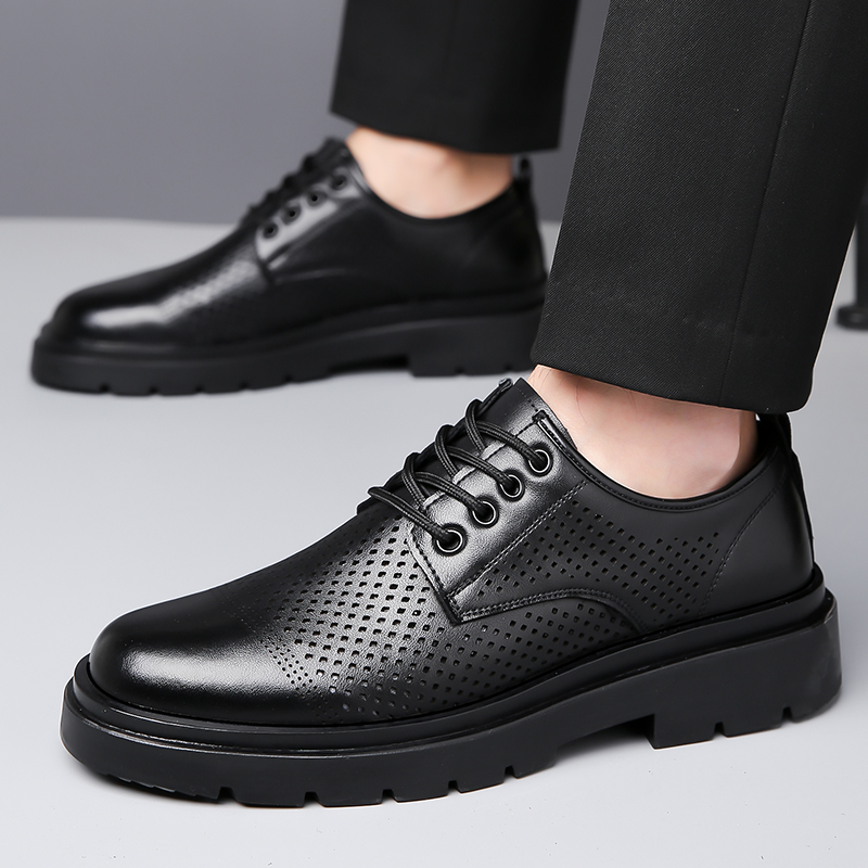 여름 신상 가죽 신발 남성 비즈니스 통풍구 부드러운 바 - Formal Men Office Wear Sandals 리뷰 및 가격