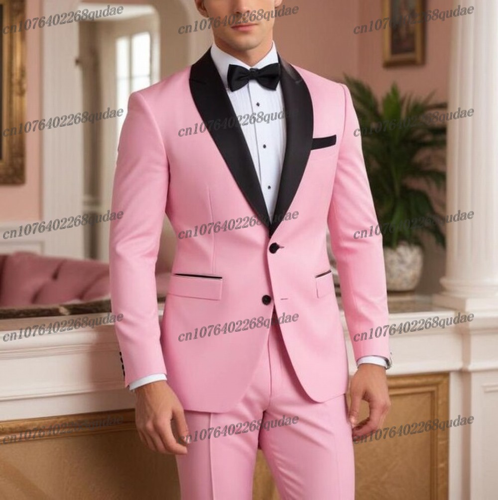 블랙 칼라 연보라색 정장 남성 정장 웨딩 파티 신랑 정 - Formal Wear Jersey For Men 리뷰 및 가격