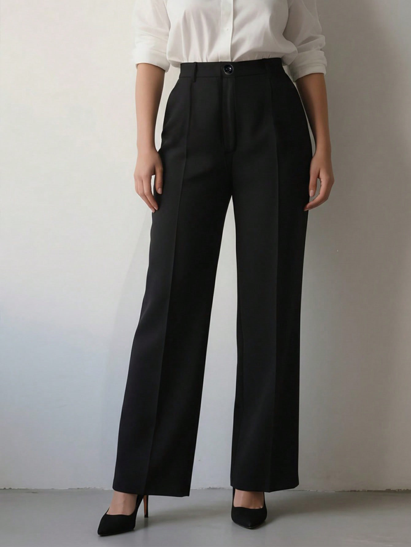 여성 하이웨이스트 와이드 레그 드레스 팬츠 앞면 심 디 - Dress Pant Flat Front 리뷰 및 가격
