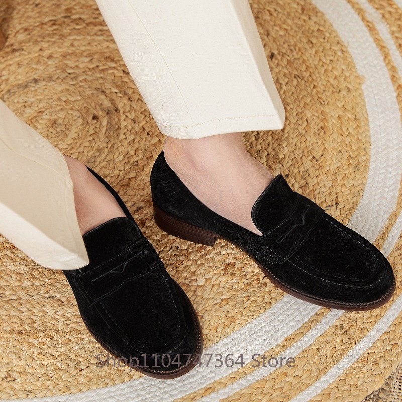 수제 가죽 신발 남성 캐주얼 로퍼 슬립온 봄 여름 스퀘 - Men Formal Wear Shoes 리뷰 및 가격