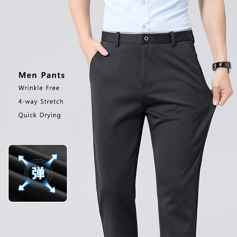 남성 바지 여름 캐주얼 골프 바지 플랫 프론트 스트레치 - Dress Pant Flat Front 리뷰 및 가격