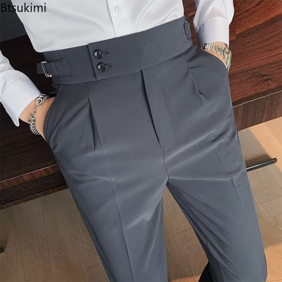 2026년 신상 남성용 솔리드 컬러 정장 바지 클래식  - Men'S Used Formal Wear 리뷰 및 가격