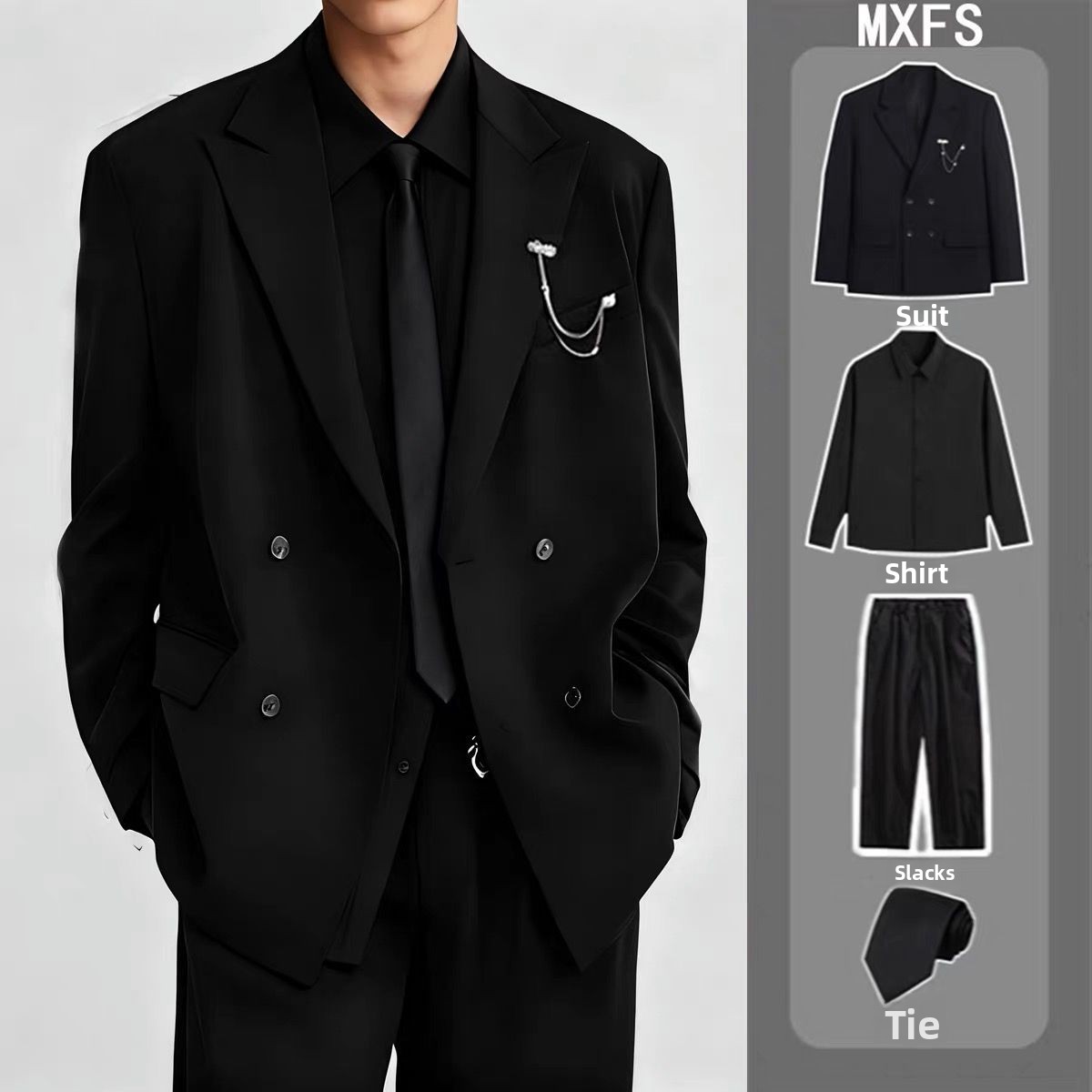 남성용 캐주얼 더블 브레스티드 웨딩 약혼 정장 세트 가 - Men'S Formal Wear For Engagement 리뷰 및 가격